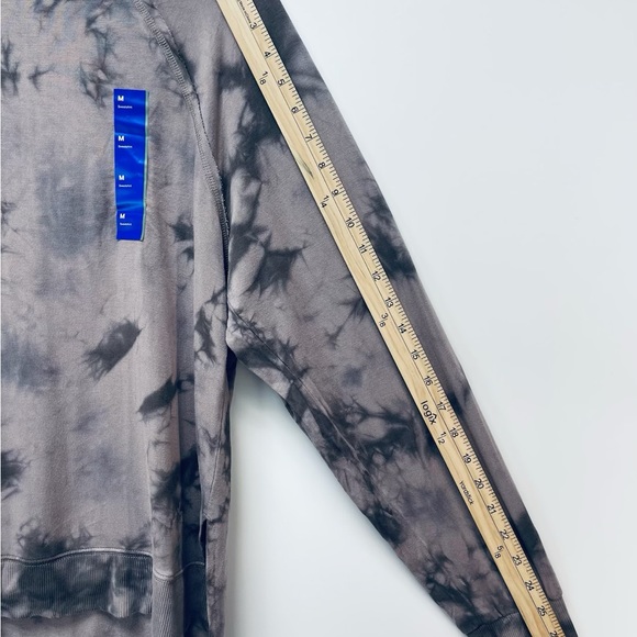 Women’s Joylab Thumb Hole Sweatshirt Tie Dye Iron Tan Gray French Terry ￼Medium - Picture 10 of 11